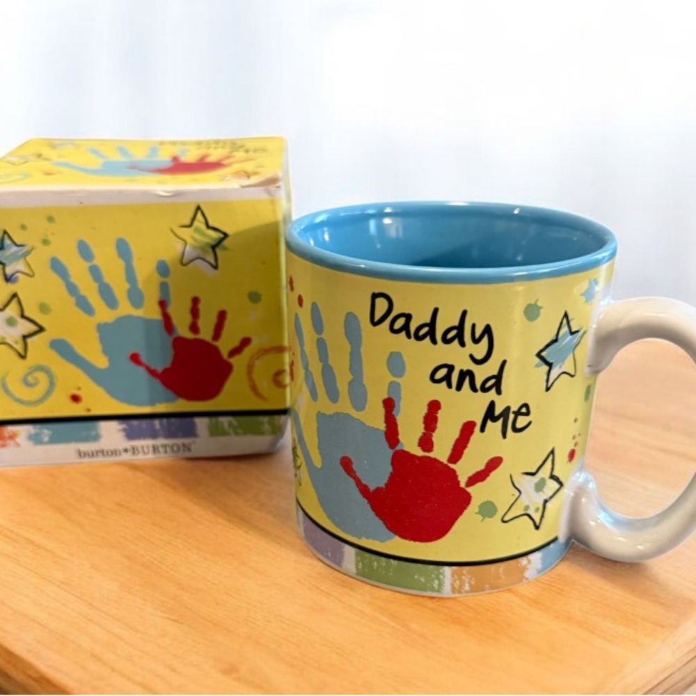burton + BURTON Daddy And Me Mug 132400 Handprints Novelty Gift